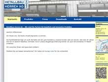 Tablet Screenshot of metallbau-herren.ch